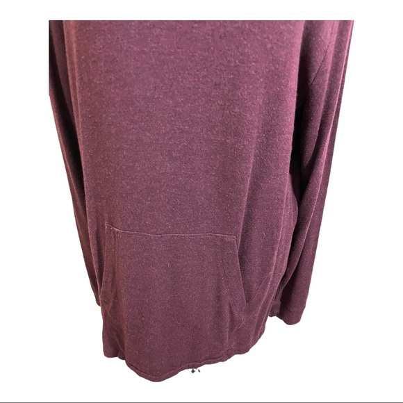 Cabi pullover hoodie missing drawstring kangaroo pocket maroone oversized Small - Picture 2 of 11